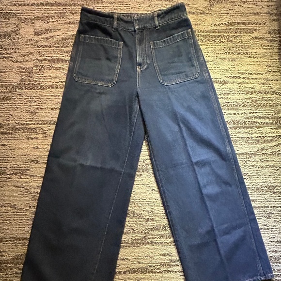 Christian Dior Wide Leg Flare Cotton Denim Jeans - Picture 2 of 15